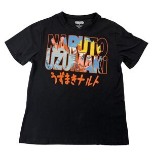 Naruto Graphic Tee Shirt Mens Small Black Anime VIZ Media 2024 C-Life Group OS